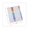 Universal 11 in. x 8.5 in. 12-Tab Jan. to Dec. Deluxe Table of Contents Dividers for Printers - White (1 Set)